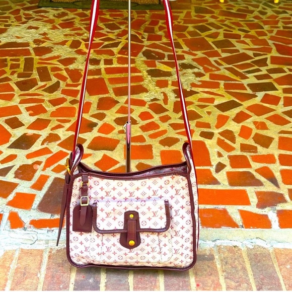 LOUIS VUITTON Monogram Mini Besace Mary Kate Bag Red M92321 LV - Picture 7 of 17